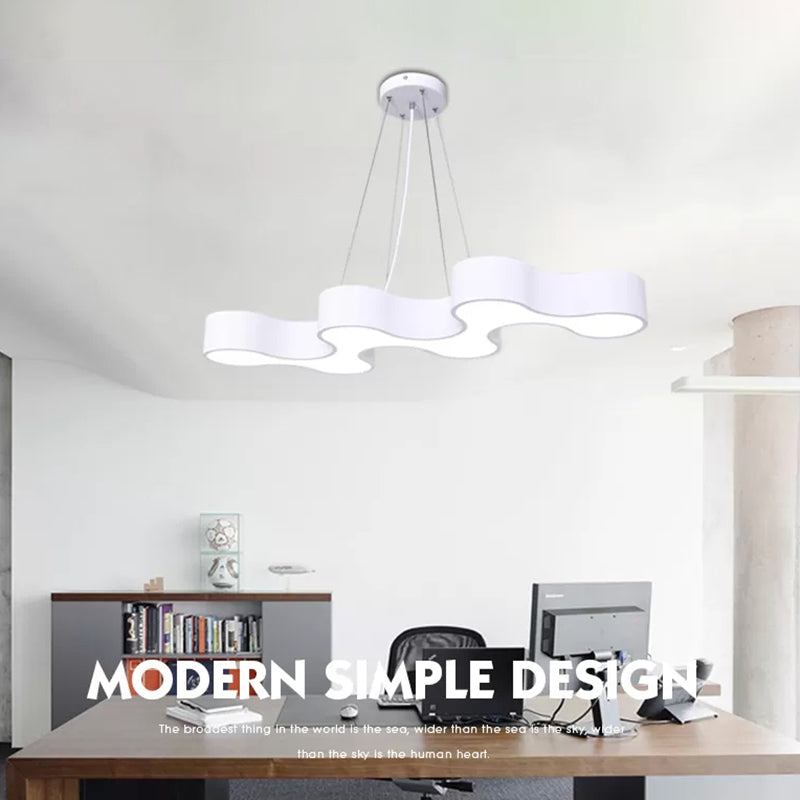 Hedendaagse metaal LED Hanglamp Lampbreuk 1 Lichte geometrische hangende plafondlicht voor kantoor