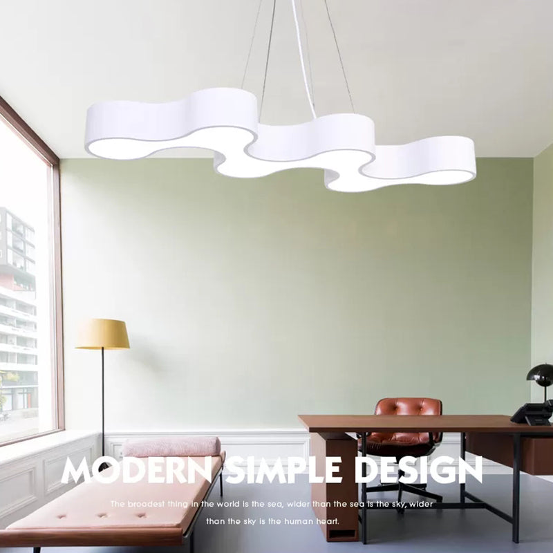 Hedendaagse metaal LED Hanglamp Lampbreuk 1 Lichte geometrische hangende plafondlicht voor kantoor