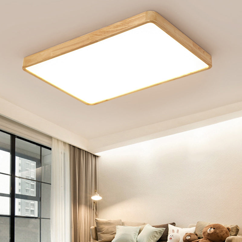 Bois 1 lumière encastré plafonnier luminaire moderne chambre encastré luminaires