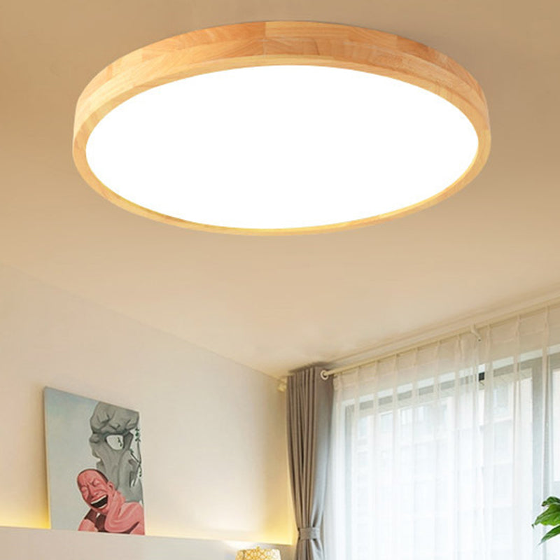 Bois 1 lumière encastré plafonnier luminaire moderne chambre encastré luminaires