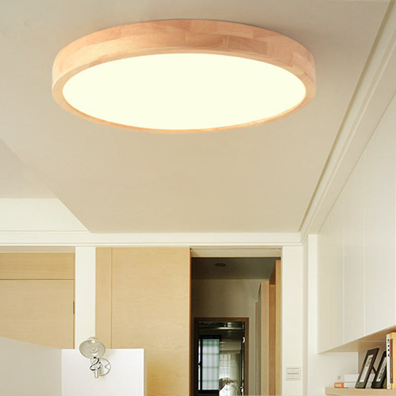 Bois 1 lumière encastré plafonnier luminaire moderne chambre encastré luminaires