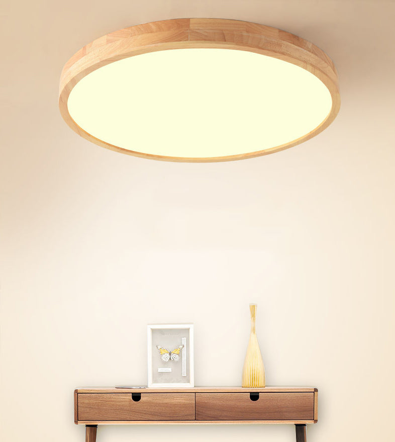 Bois 1 lumière encastré plafonnier luminaire moderne chambre encastré luminaires