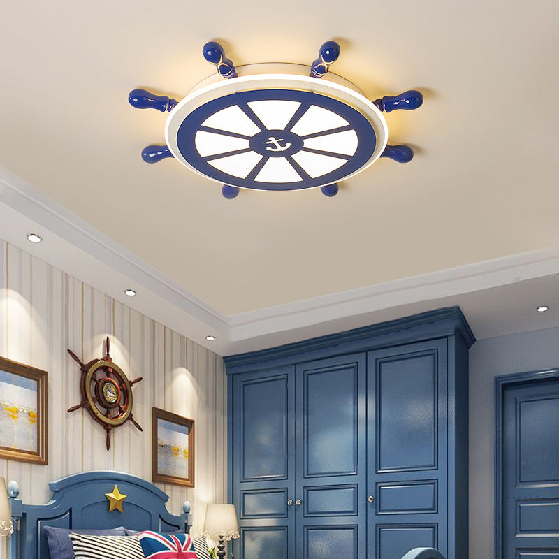 Plafonnier encastré à gouvernail en métal luminaire encastré pour chambre d'enfant