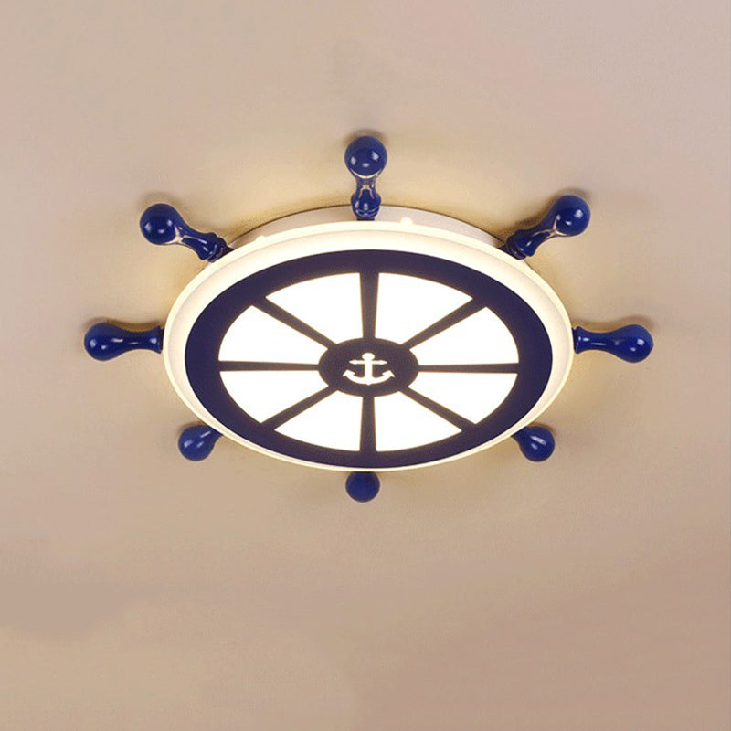 Plafonnier encastré à gouvernail en métal luminaire encastré pour chambre d'enfant