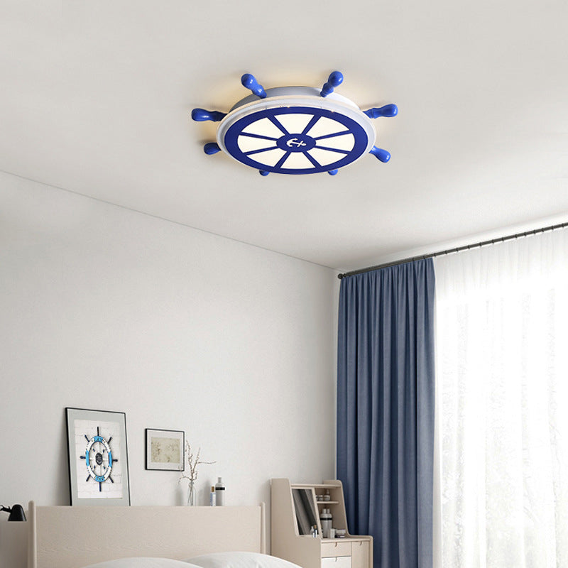 Plafonnier encastré à gouvernail en métal luminaire encastré pour chambre d'enfant