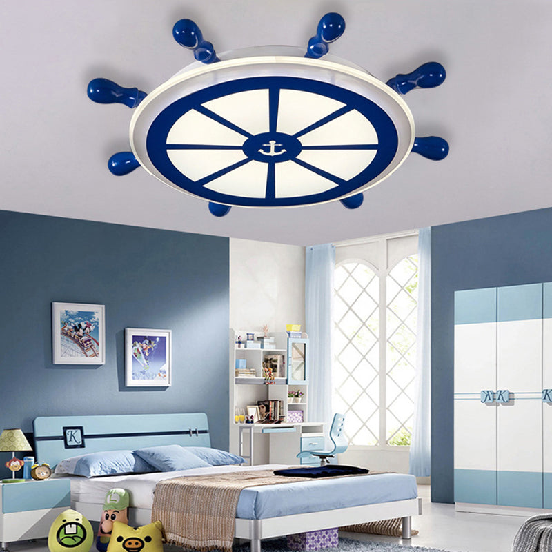 Plafonnier encastré à gouvernail en métal luminaire encastré pour chambre d'enfant