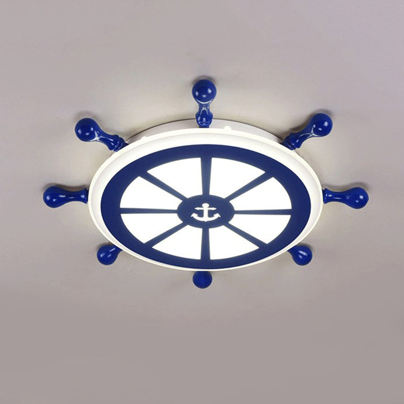 Plafonnier encastré à gouvernail en métal luminaire encastré pour chambre d'enfant