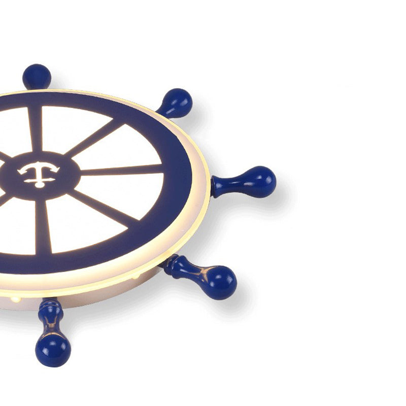 Plafonnier encastré à gouvernail en métal luminaire encastré pour chambre d'enfant