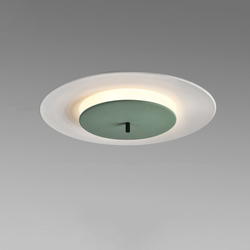 Luminaire de montage de plafond en cercle en métal, lustre de montage de plafond à LED de Style nordique