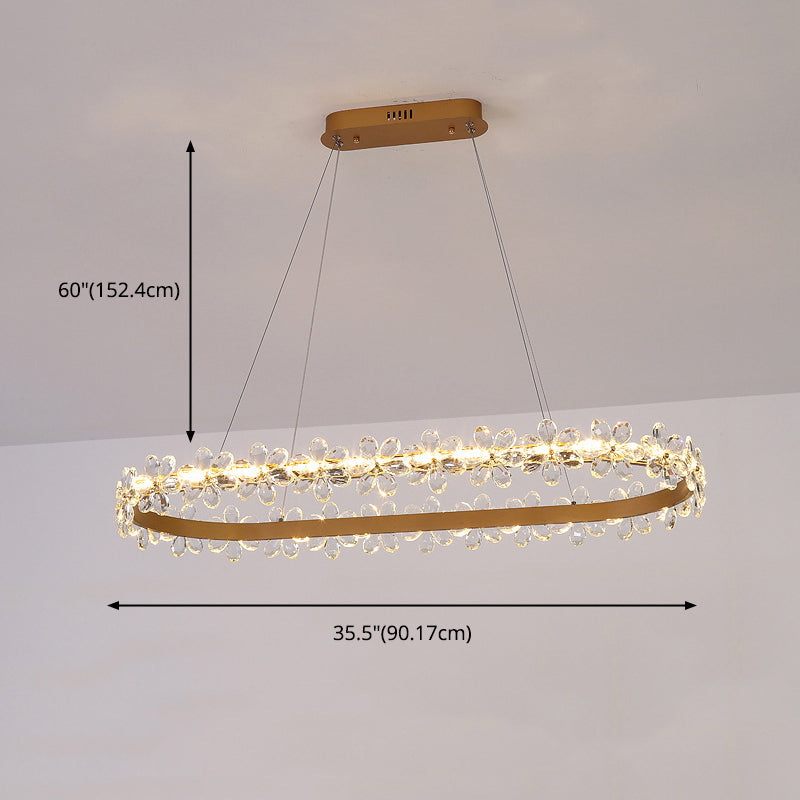 Moderno isola a sospensione soffitto illuminazione cristallo illuminazione luce ristorante luce interno