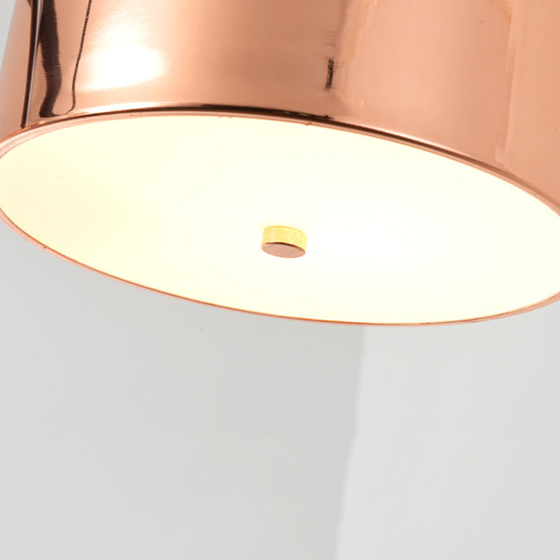 Drum Metal Island Lighting Fixture Luz de colgante de isla negra de estilo moderno para comedor