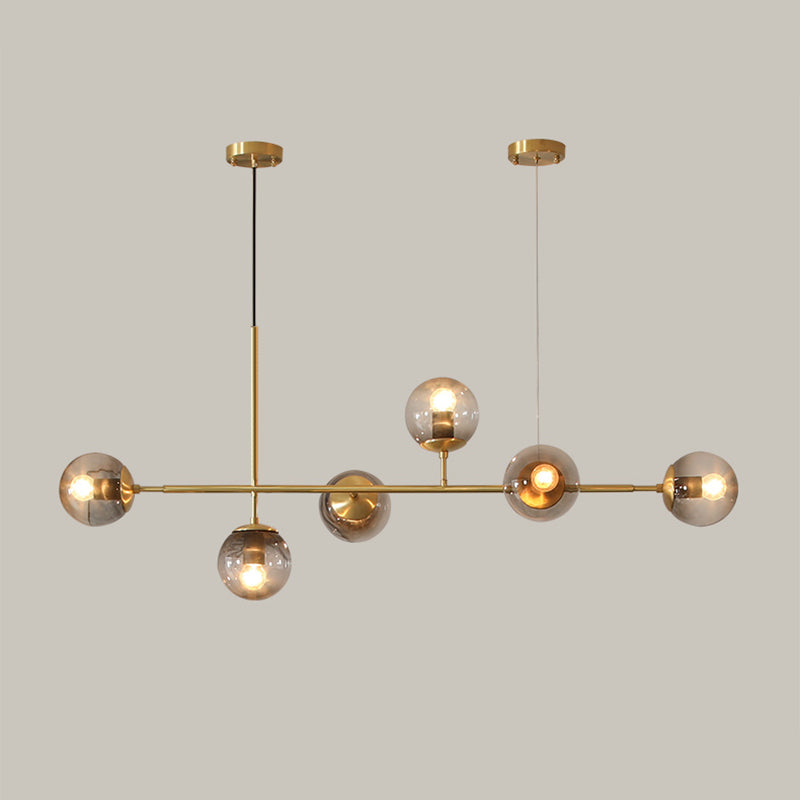 Dinning Spherical Dinning Illing Fixture Glass Glass Style Island Chandelier Light