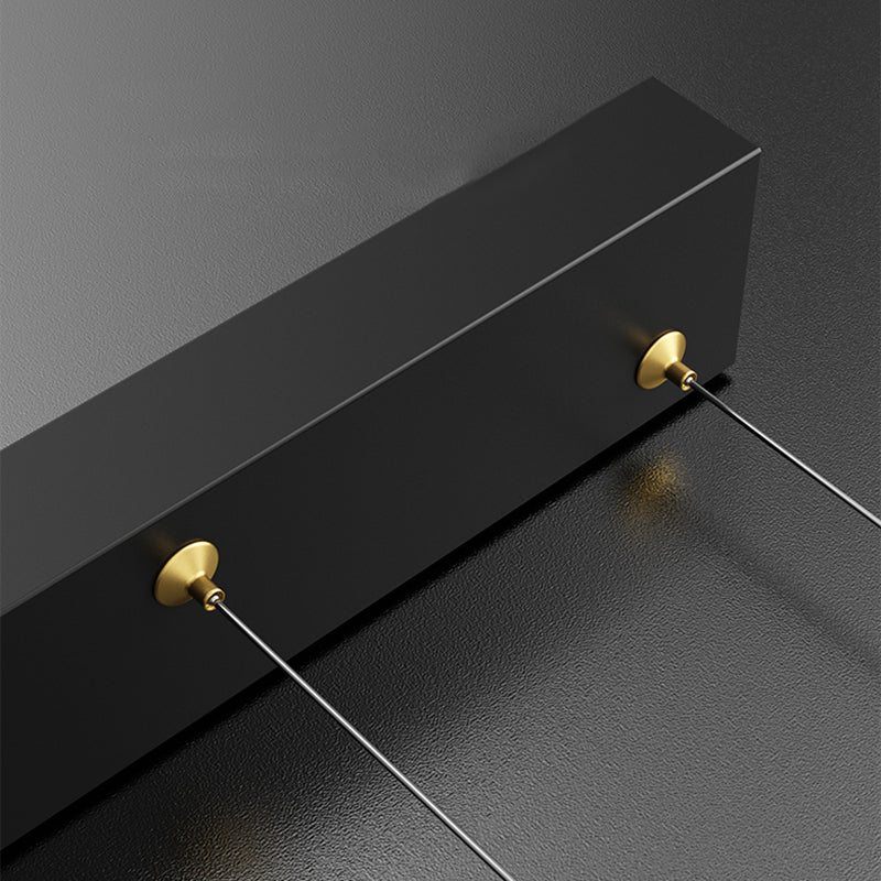 Metal Shaded Pendant Lighting Fixture Simplicity-Style LED Island Lighting Fixture in Black