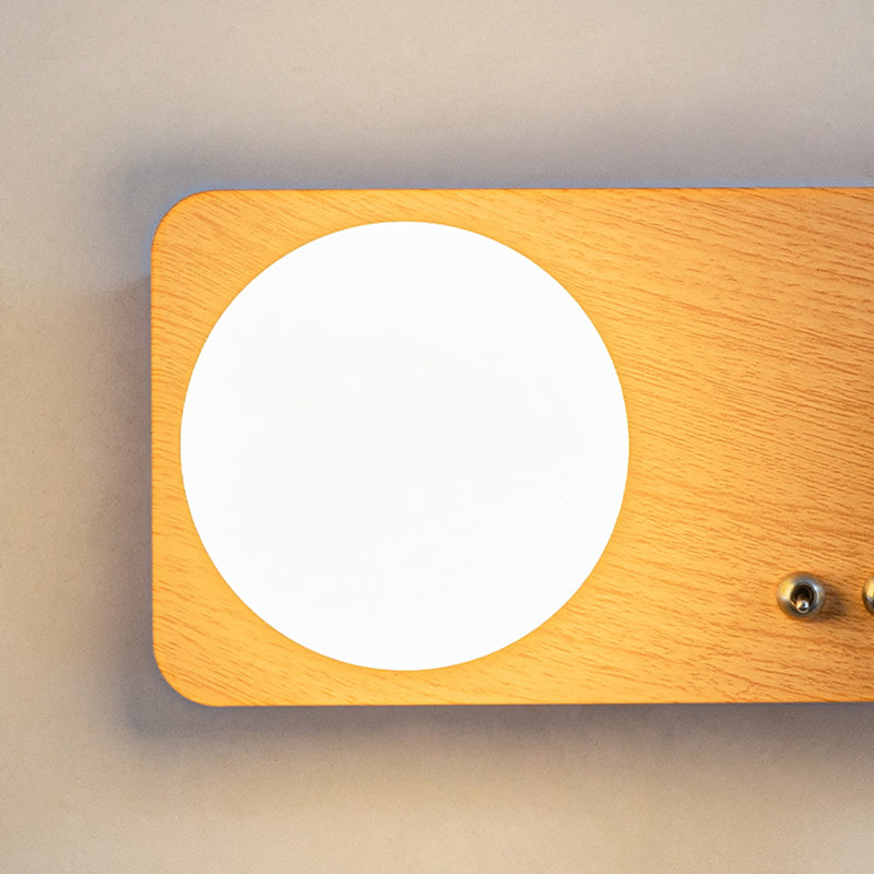 Modern Sconce Single Light Wood Light Spot Light Beside Light Bedroom Indoor Light