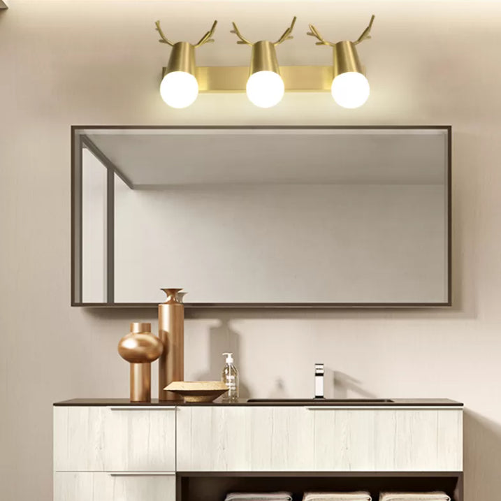 Applexion murale en verre blanc moderne miroir de toilette américaine Lumière légère légère