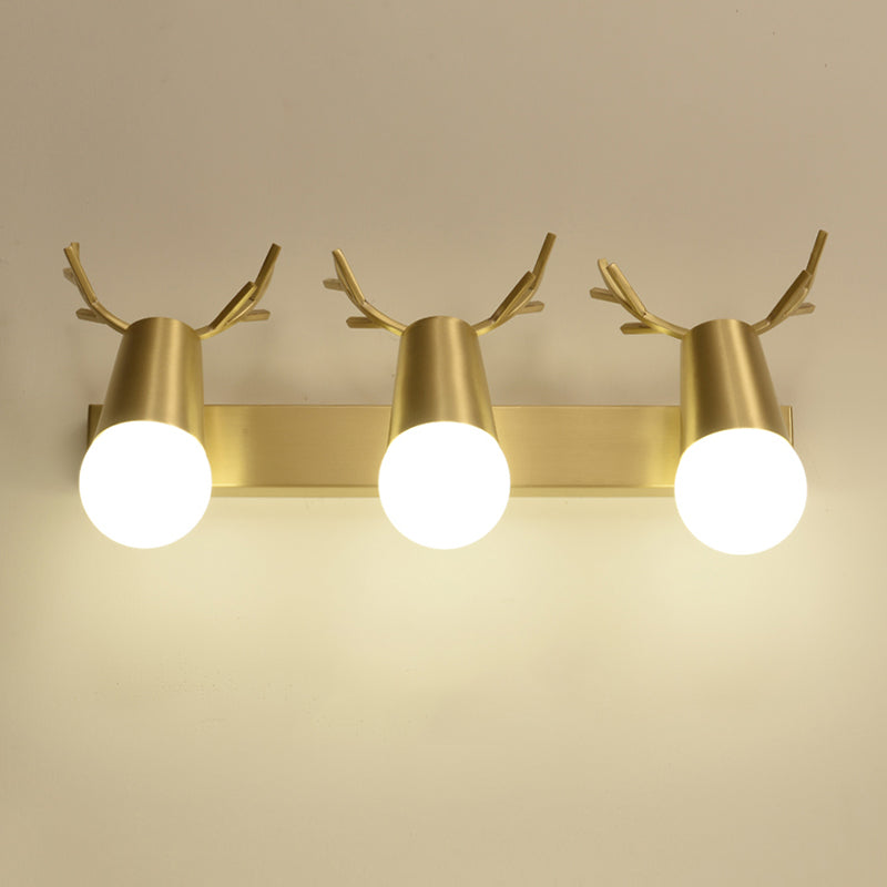 Applexion murale en verre blanc moderne miroir de toilette américaine Lumière légère légère