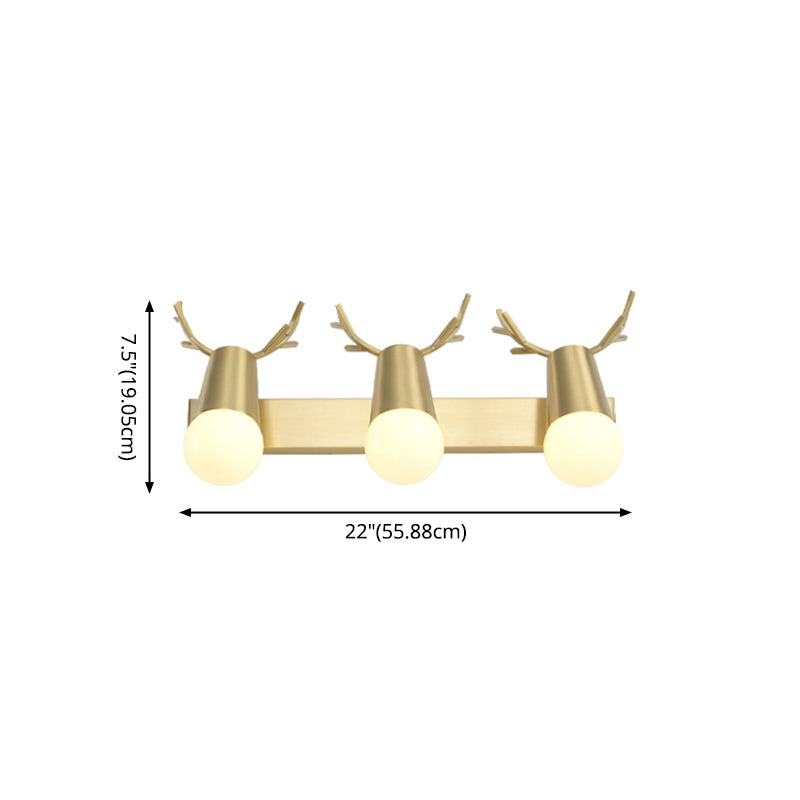 Applexion murale en verre blanc moderne miroir de toilette américaine Lumière légère légère