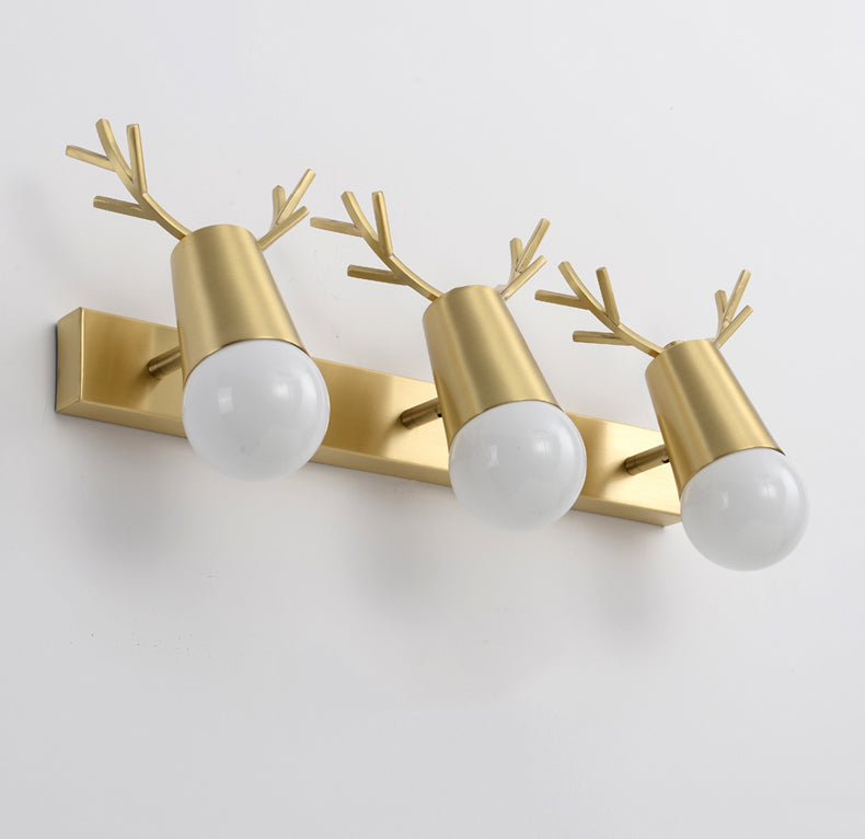 Applexion murale en verre blanc moderne miroir de toilette américaine Lumière légère légère