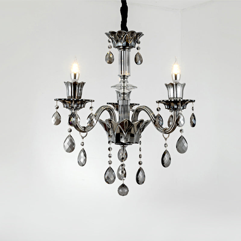 Crystal Candelabra Hanging Light Fixtures Vintage Living Room Hanging Chandelier Light