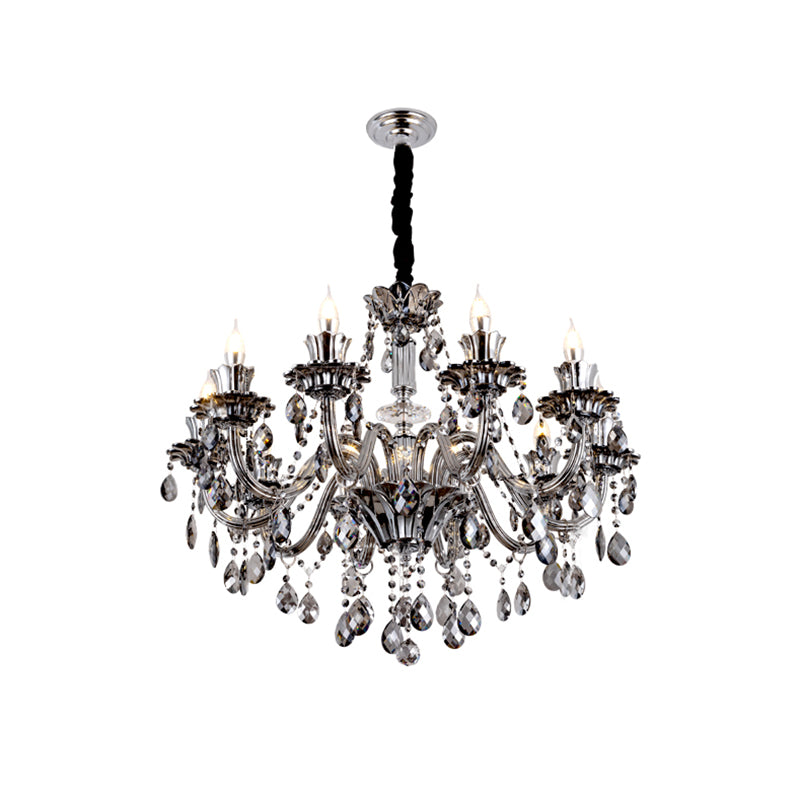 Crystal Candelabra Hanging Light Fixtures Vintage Living Room Hanging Chandelier Light