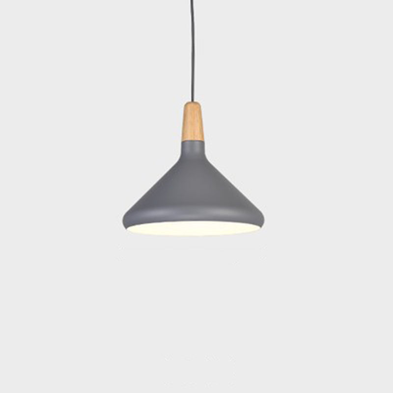 Moderne eenvoudige kegelhangende hanglamp aluminium hangende hanglampen voor restaurant