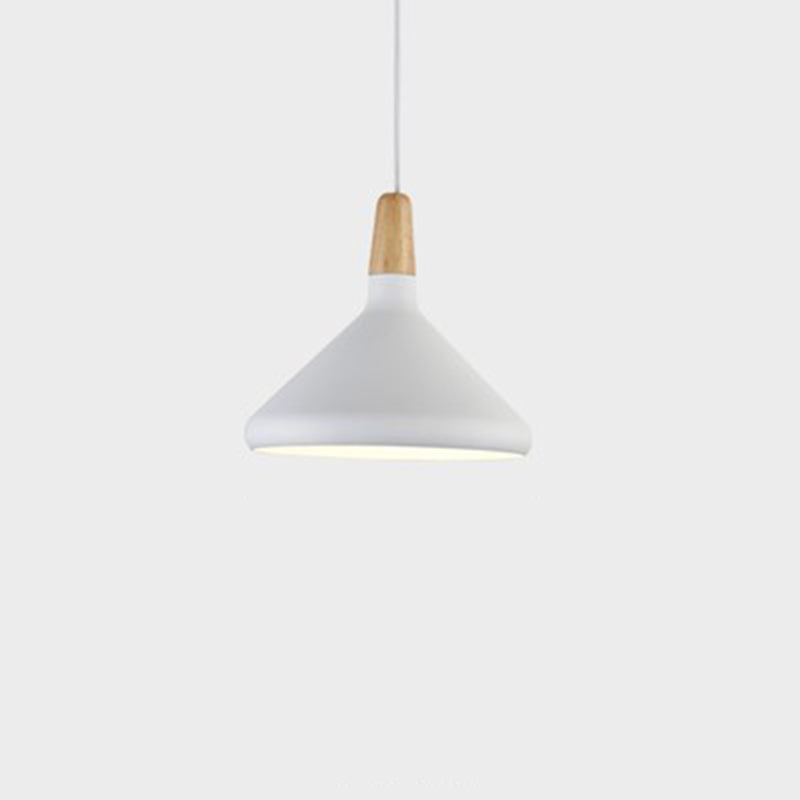 Moderne eenvoudige kegelhangende hanglamp aluminium hangende hanglampen voor restaurant