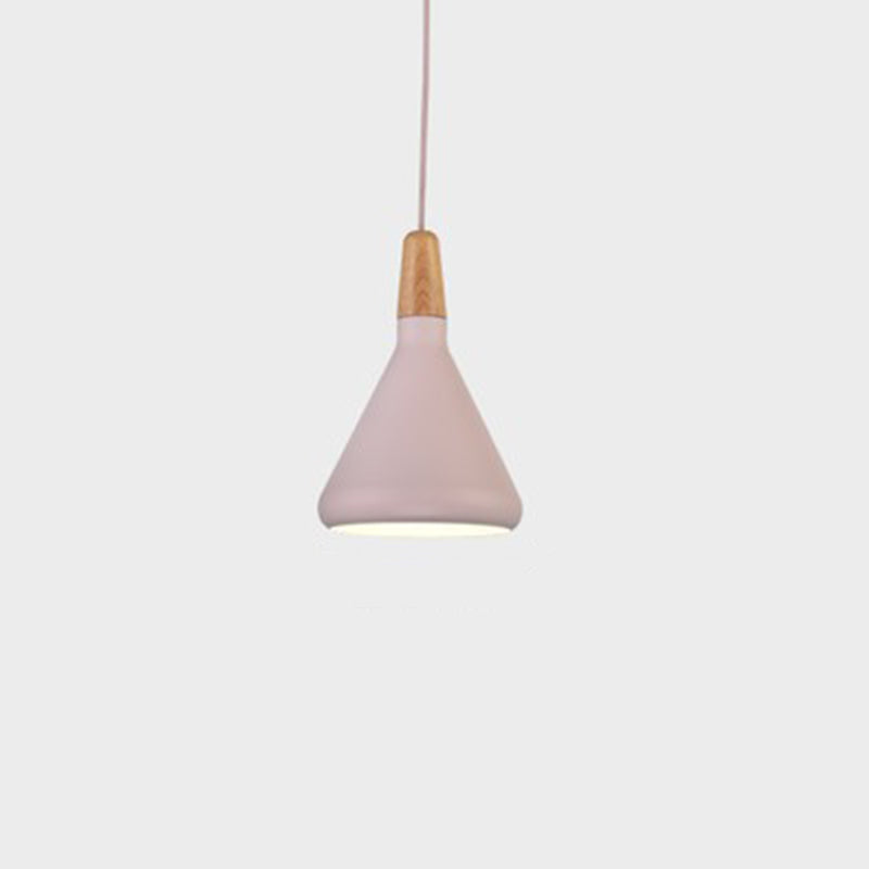 Moderne eenvoudige kegelhangende hanglamp aluminium hangende hanglampen voor restaurant