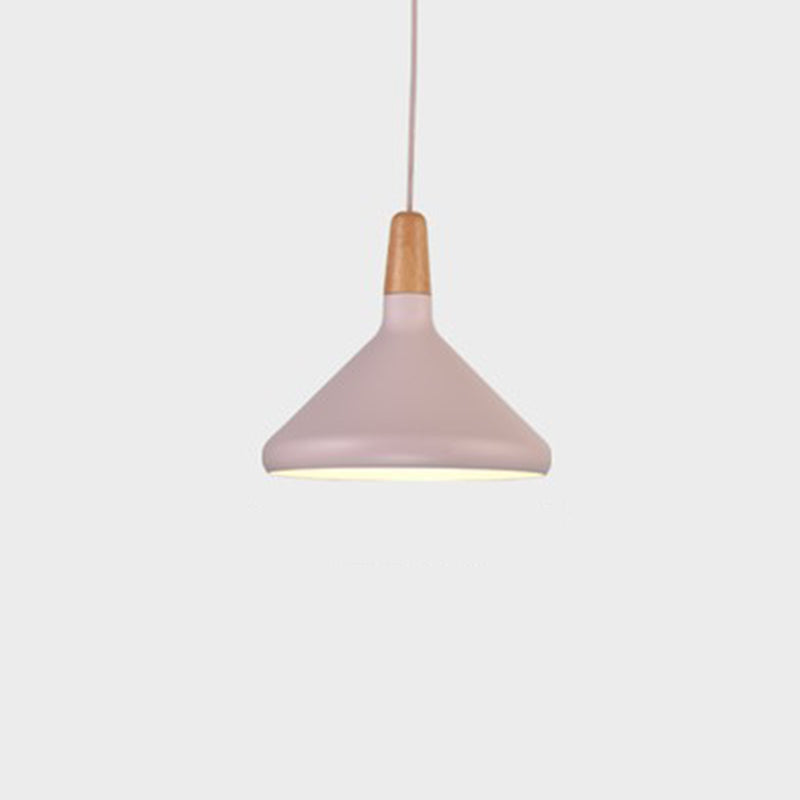 Moderne eenvoudige kegelhangende hanglamp aluminium hangende hanglampen voor restaurant