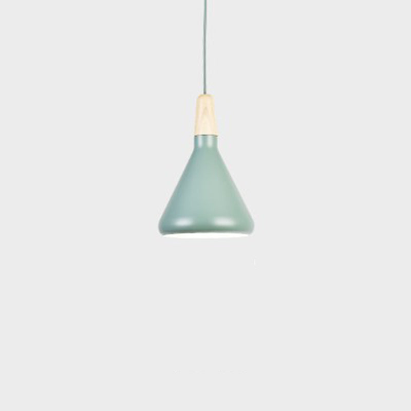 Moderne eenvoudige kegelhangende hanglamp aluminium hangende hanglampen voor restaurant