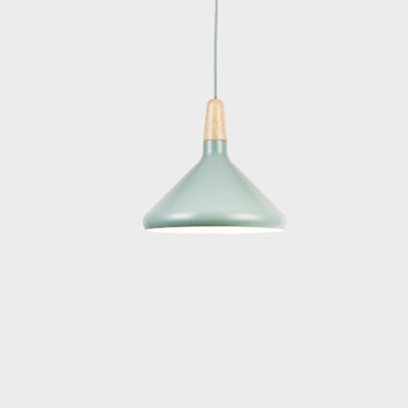 Moderne eenvoudige kegelhangende hanglamp aluminium hangende hanglampen voor restaurant