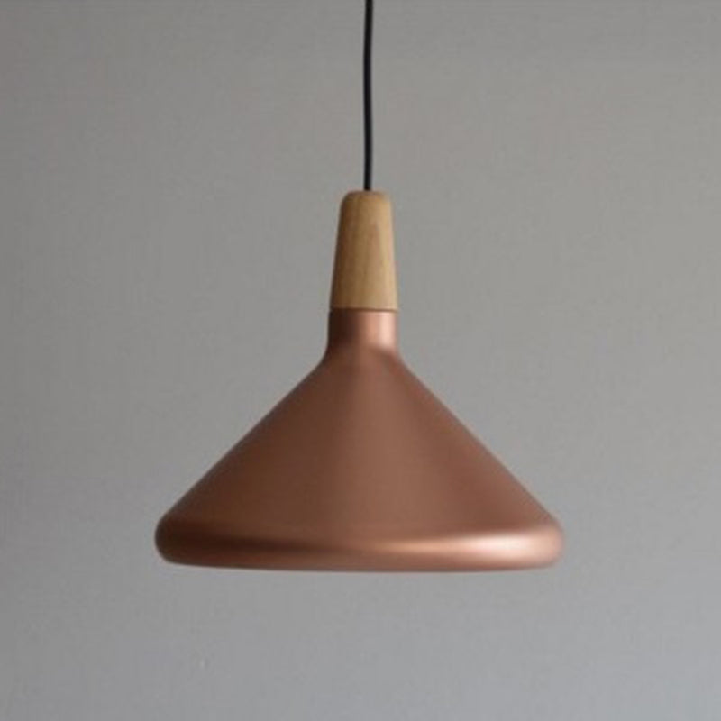 Moderne eenvoudige kegelhangende hanglamp aluminium hangende hanglampen voor restaurant