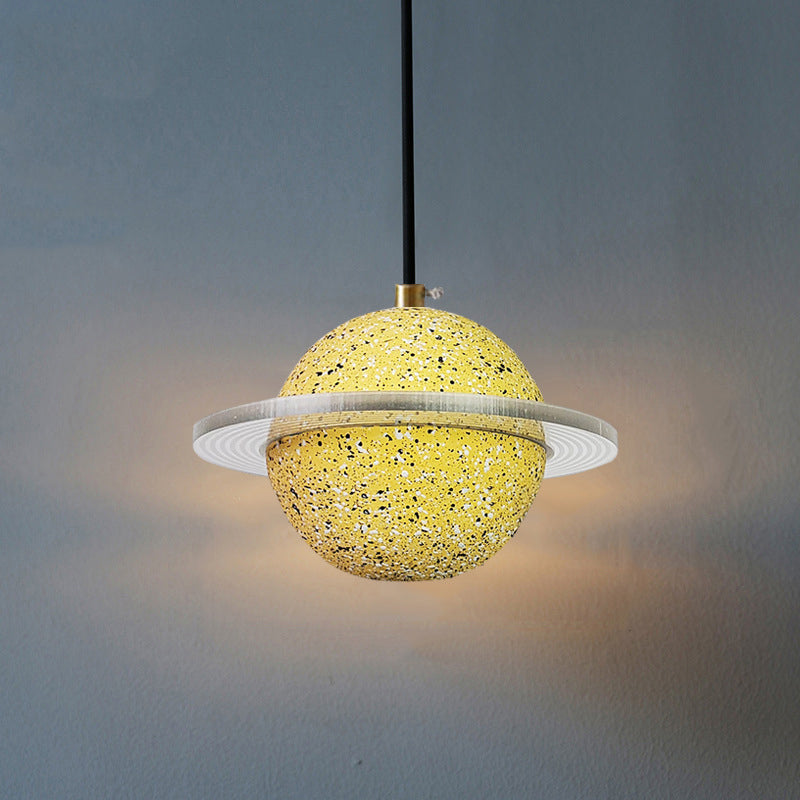 Modern Simplicity Round Ceiling Chandelier Cement Hanging Light for Living Room