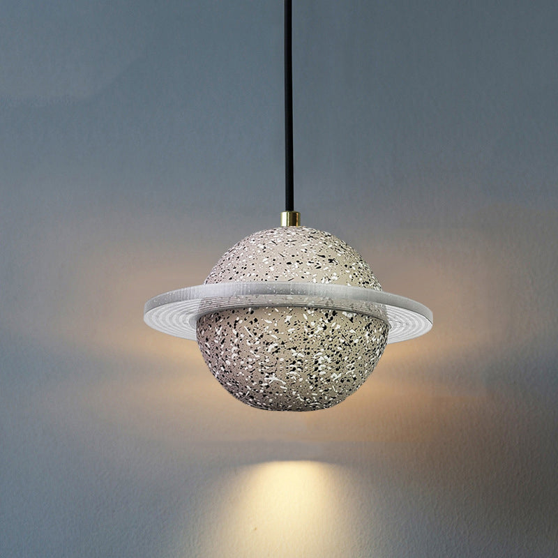 Modern Simplicity Round Ceiling Chandelier Cement Hanging Light for Living Room