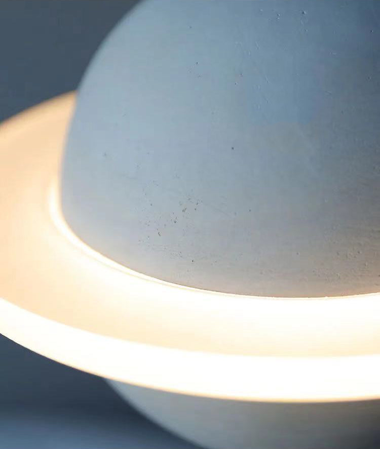 Modern Simplicity Round Ceiling Chandelier Cement Hanging Light for Living Room