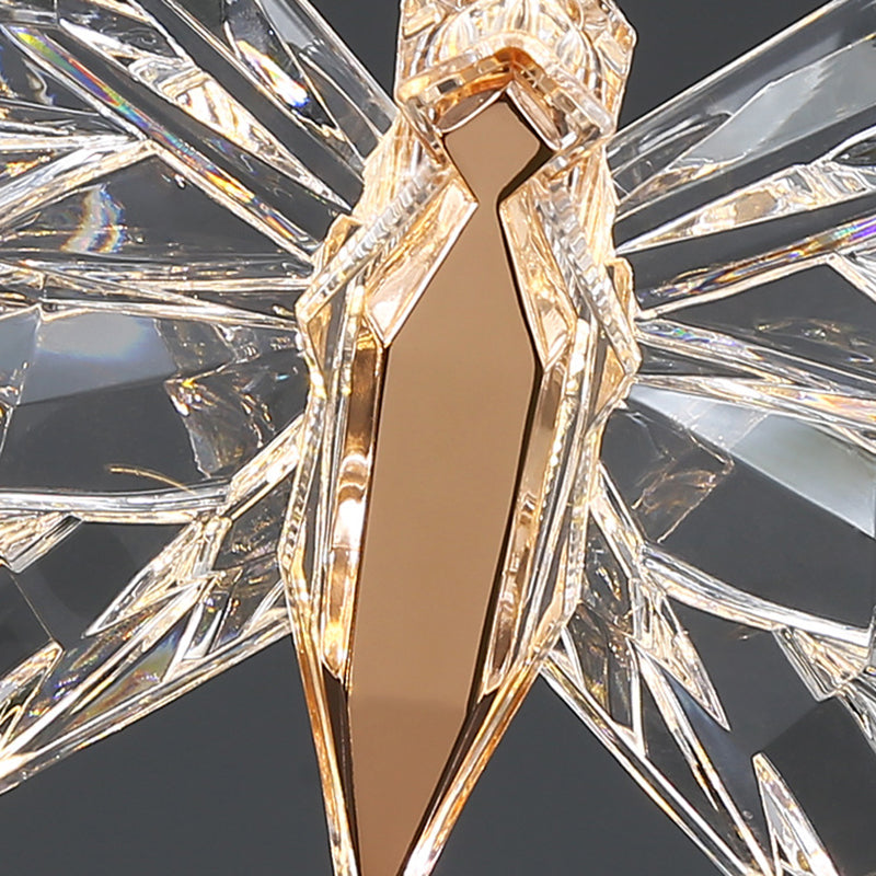 Simplicité moderne Butterfly Plafond Suspension lampe de plafond acrylique Fixage de plafond pour restaurant