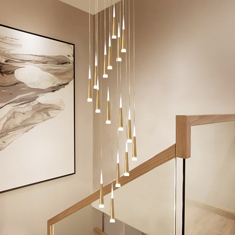 Modern multi -light hanger Led Light Indoor Hotel Light Long Trap Light