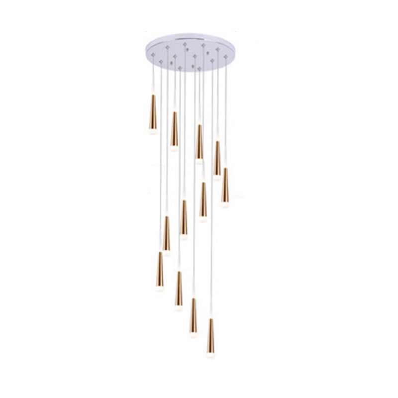 Modern multi -light hanger Led Light Indoor Hotel Light Long Trap Light