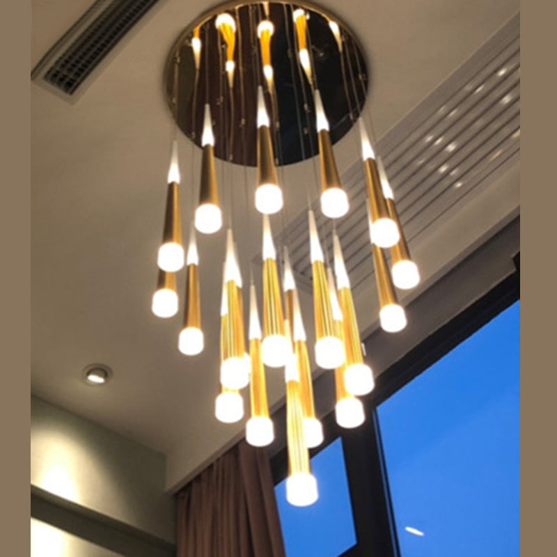 Modern multi -light hanger Led Light Indoor Hotel Light Long Trap Light