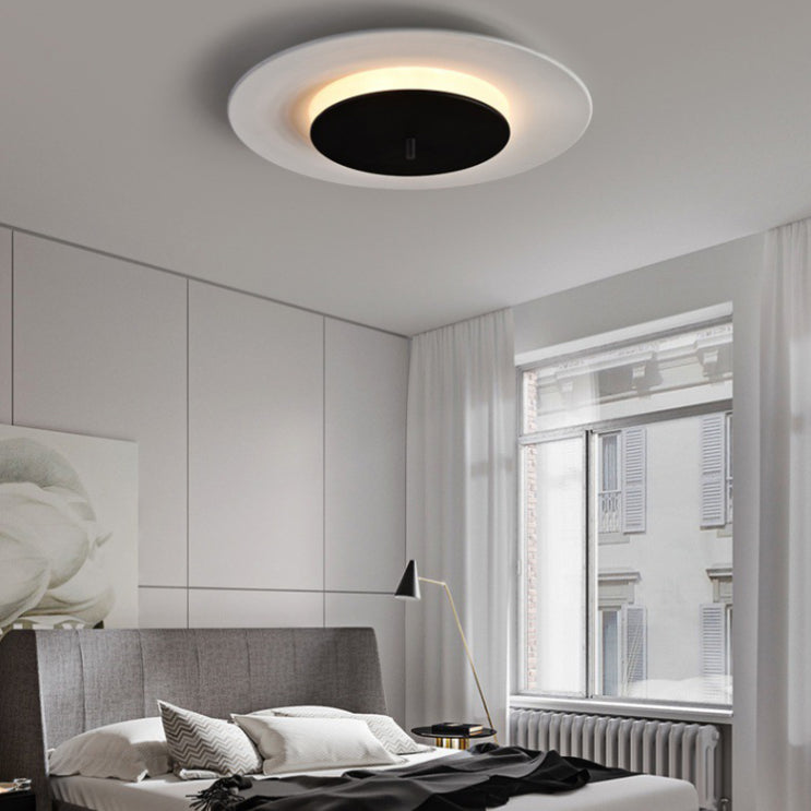 Luminaire de montage de plafond en cercle en métal, lustre de montage de plafond à LED de Style nordique