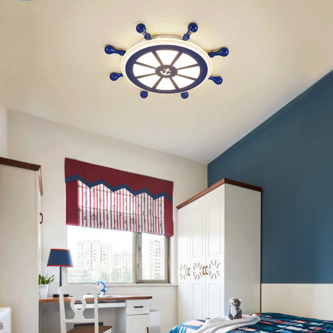 Plafonnier encastré à gouvernail en métal luminaire encastré pour chambre d'enfant