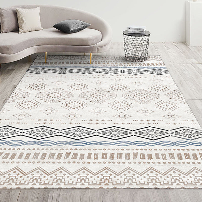 Tapis de dossier de bœuf Bohemian Simple Multicolor Tapis de support de secours de secours pour le salon