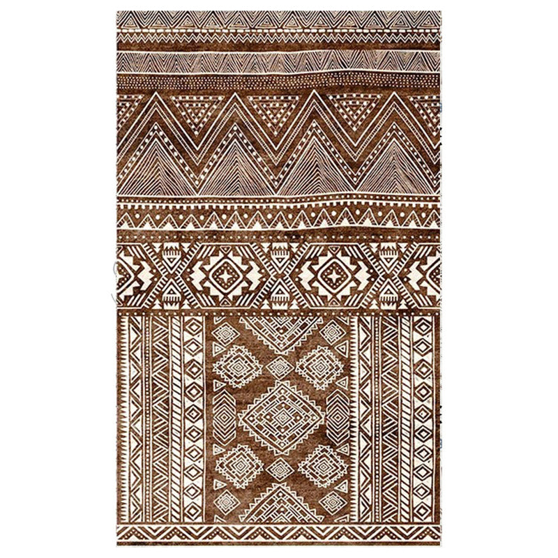Tapis de dossier de bœuf Bohemian Simple Multicolor Tapis de support de secours de secours pour le salon