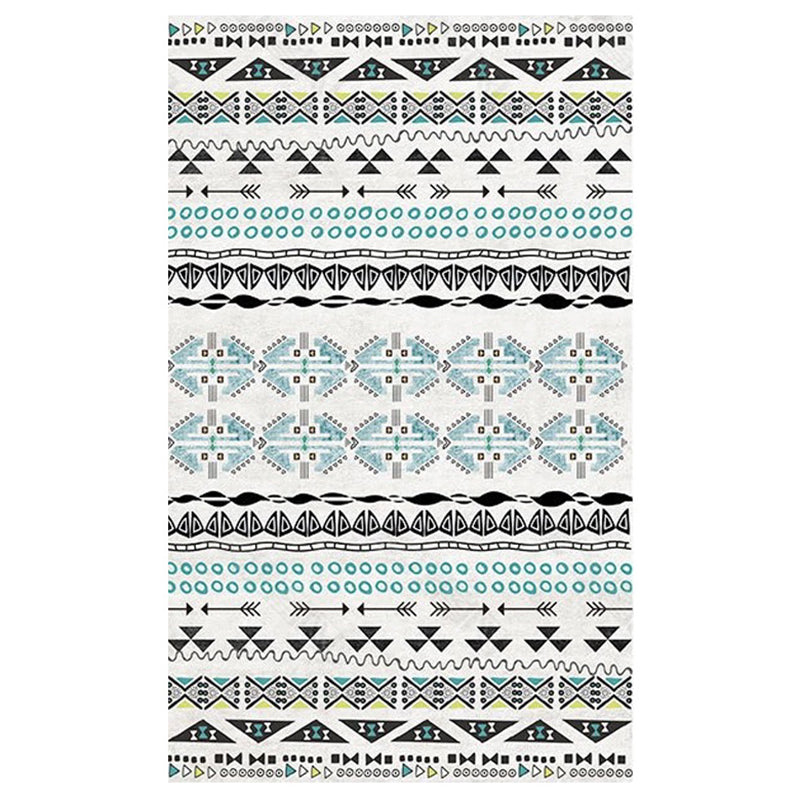 Tapis de dossier de bœuf Bohemian Simple Multicolor Tapis de support de secours de secours pour le salon
