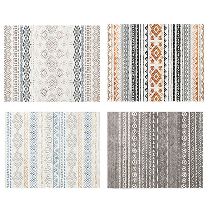 Tapis de dossier de bœuf Bohemian Simple Multicolor Tapis de support de secours de secours pour le salon