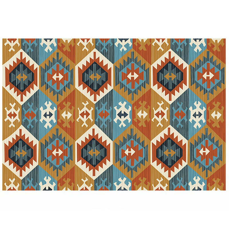 Tone rouge Shabby Chic tapis polyester tapis Tribal Patché