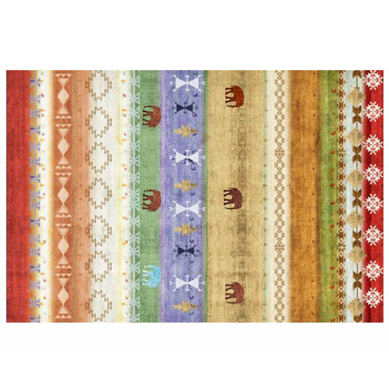 Tone rouge Shabby Chic tapis polyester tapis Tribal Patché