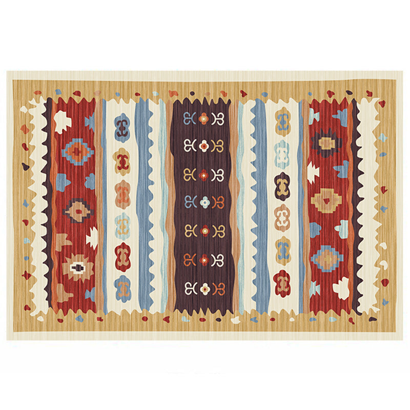 Tone rouge Shabby Chic tapis polyester tapis Tribal Patché