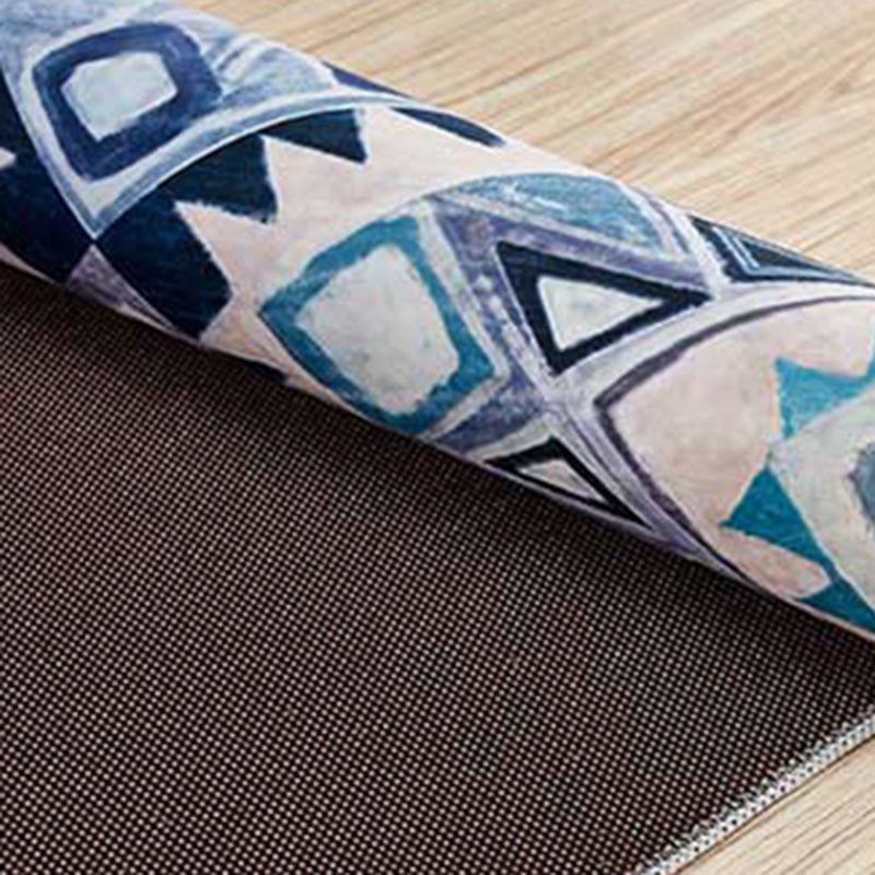 Multicolor Nostalgia Area Tapis Polyester Tribe Normatic Tribe Rapis de tapis lavable pour le salon
