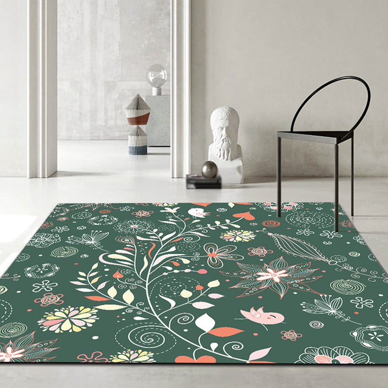Lovely Animal Pattern Rug Funky Modern Polyester Carpet Anti-Slip Backing Indoor Rug for Home Decor
