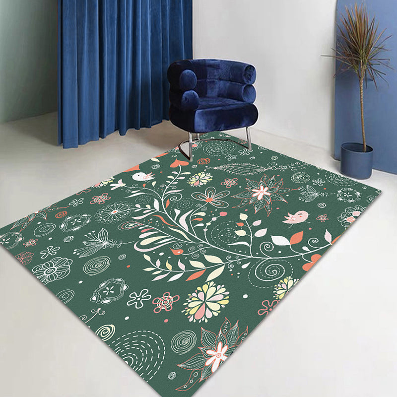 Lovely Animal Pattern Rug Funky Modern Polyester Carpet Anti-Slip Backing Indoor Rug for Home Decor